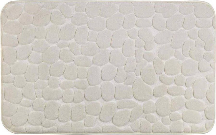 Wenko Badmat Memory Foam Pebbles BxL: 50 x 80 cm (1 stuk)