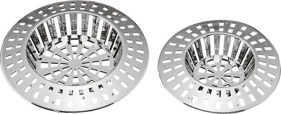 Wenko Gootsteenzeef 6 7 Cm Zilver 2 Stuks