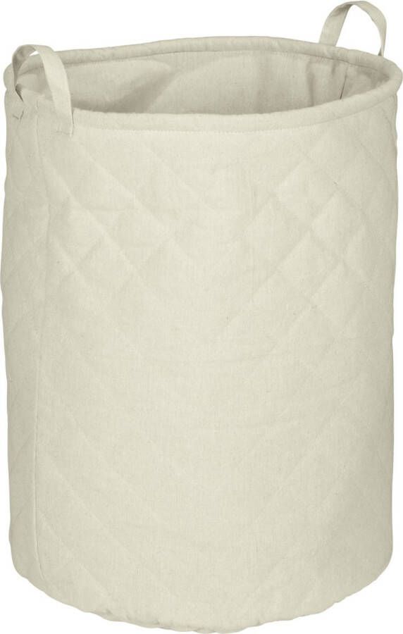 Wenko TOM TAILOR opvouwbare wasmand wafeldesign beige wasmand met handvat