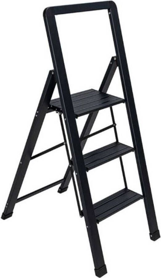 Wenko Trap 3 tredes zwart Alu-Smart