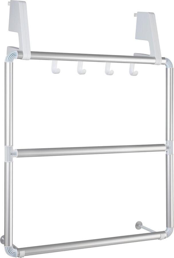 Wenko Multifunctionele muur douchewand en deur organizer 3303100 Ophangen zonder boren Geschikt voor opdekdeur Geschikt voor stompe deur