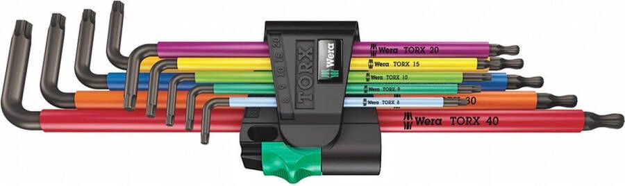 Wera 05024480001 967 9 TX XL Multicolour 1 9-delige Stiftsleutelset Lang Torx