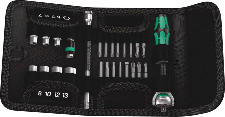 Wera 05051045001 Kraftform Kompakt 26-Delige Zyklop Speed gereedschapset in Etui