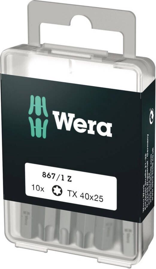 Wera 1 4 torx bit t40 x 25mm (Per blister van 10 stuks)