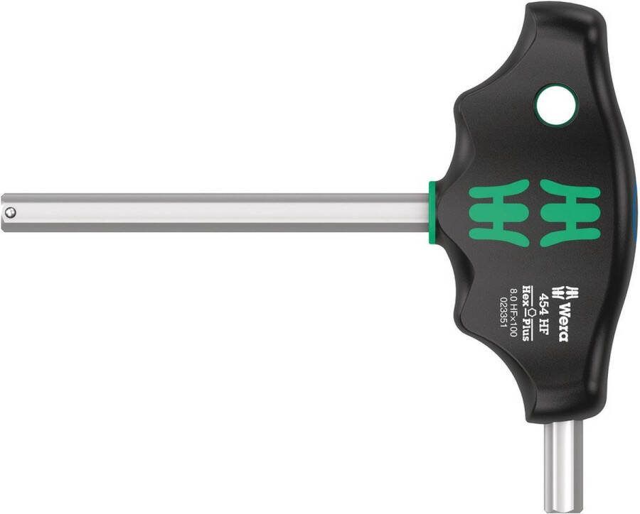 Wera 454 HF Inbusschroevendraaier Sleutelbreedte: 8 mm Koplengte: 100 mm