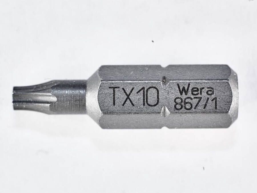 Wera 5066500001 1 4 Torx Bit met boring T10 x 25mm