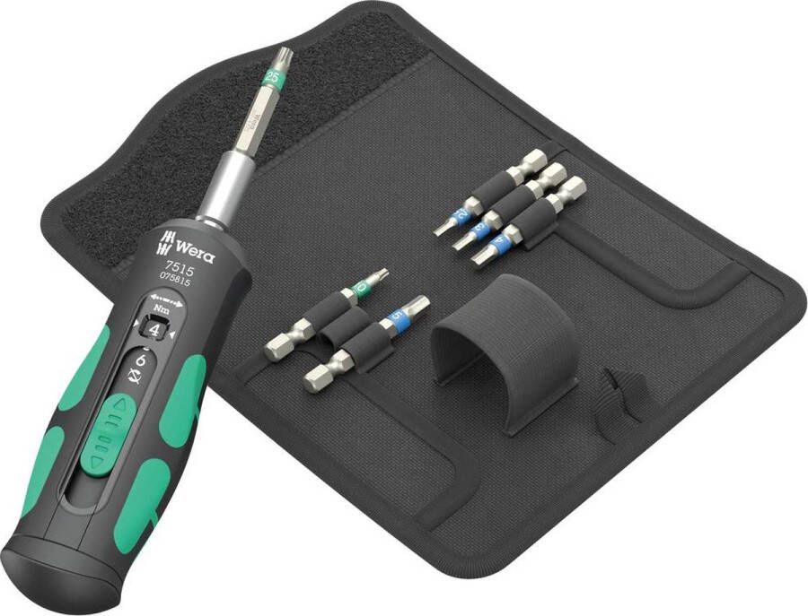 Wera 7515 7 Kraftform Safe-Torque Speed Bicycle 1 05075850001 Bitset 7-delig Torx Inbus Incl. bithouder en schroevendr