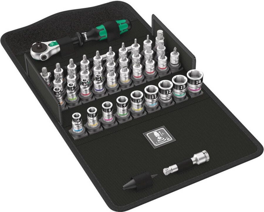 Wera 8100 SA All-in Zyklop Speed 42-delige ratelset met vasthoudfunctie 1 4