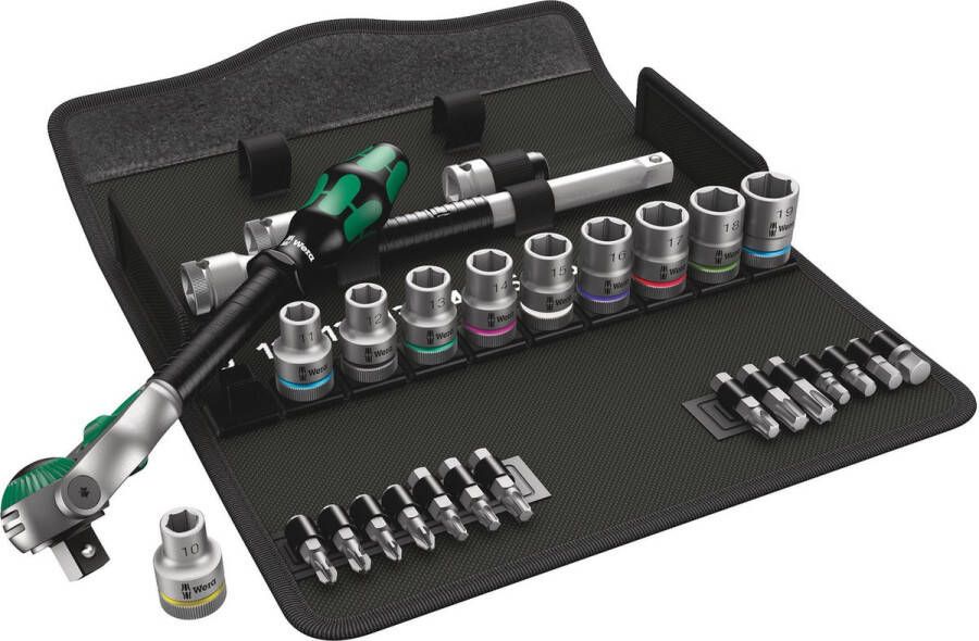 Wera 8100 SC 6 Zyklop Speed Ratelset in etui 1 2 Metrisch