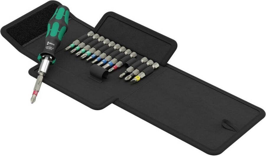 Wera Kraftform Kompakt 838 RA S Set 1 05051060001 Bitset 14-delig Kruiskop Phillips Kruiskop Pozidriv Torx Inbus Pl