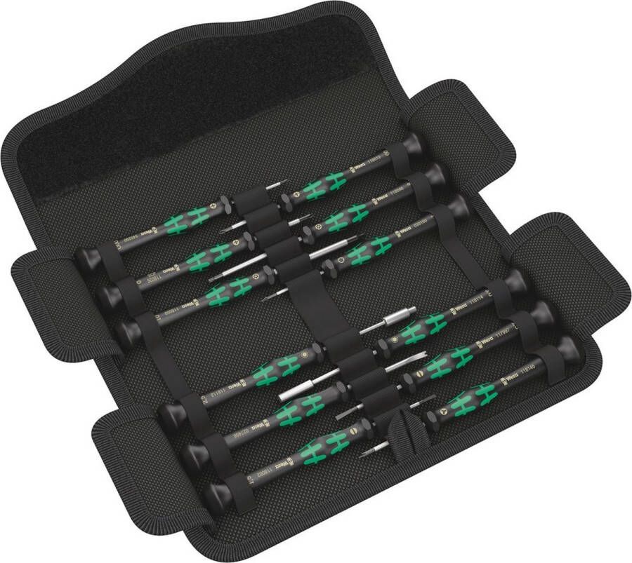 Wera Kraftform Micro 12 Electronics 1 Micro-schroevendraaierset 12-delig