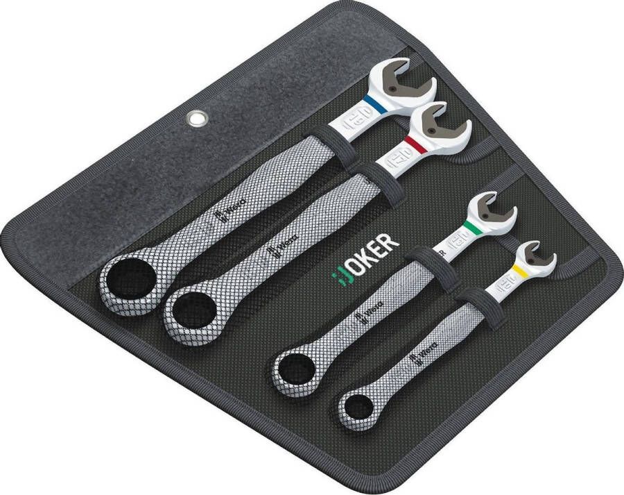 Wera Ring-Steeksleutelset Joker 4-delig