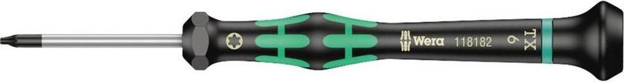 Wera 2067 Torx-schroevendraaier Elektronica en fijnmechanica Grootte T 6 Koplengte: 40 mm 1 stuk(s)