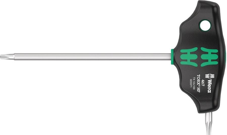 Wera 467 TORX HF Torx-schroevendraaier Grootte T 10 Koplengte: 100 mm 1 stuk(s)