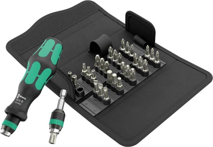 Wera Kraftform Kompakt 70 Universal 05057113001 Bitset 32-delig Kruiskop Phillips Kruiskop Pozidriv Torx BO Inbus P
