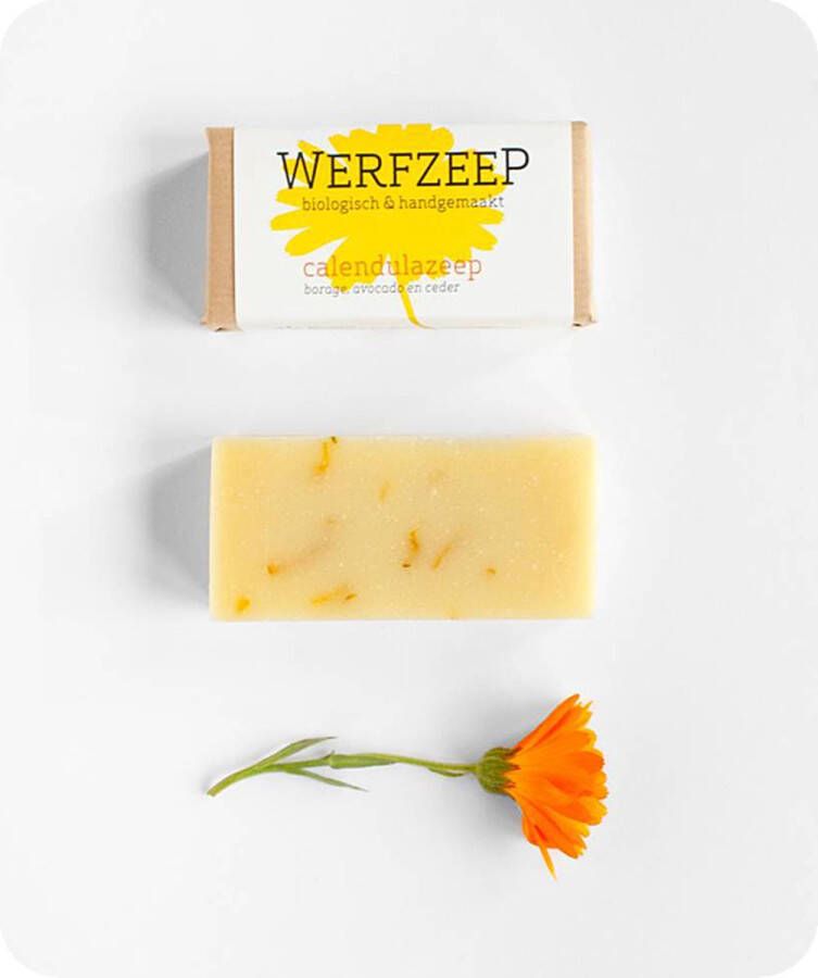 Werfzeep Calendulazeep Natuuurlijke zeep voor Gevoelige Huid 100 gram