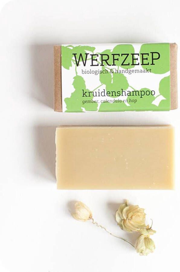 Werfzeep kruiden shampoo – Shampoo blok – Natuurlijke zeep Handgemaakt Biologische en Vegan zeep 100 gram