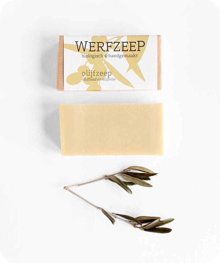Werfzeep Olijfzeep – Natuurlijke zeep Handgemaakt Biologische en Vegan zeep voor Gevoelige Huid 100 gram