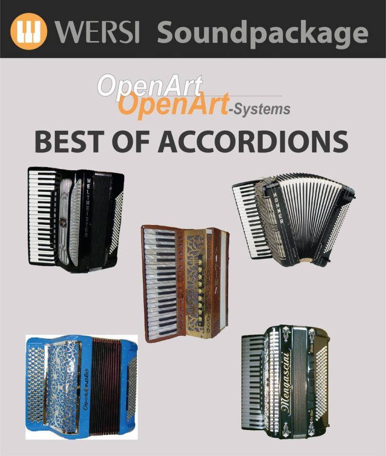 Wersi Best of Accordions (4003085) Soundpakketage voor OAS Orgel software