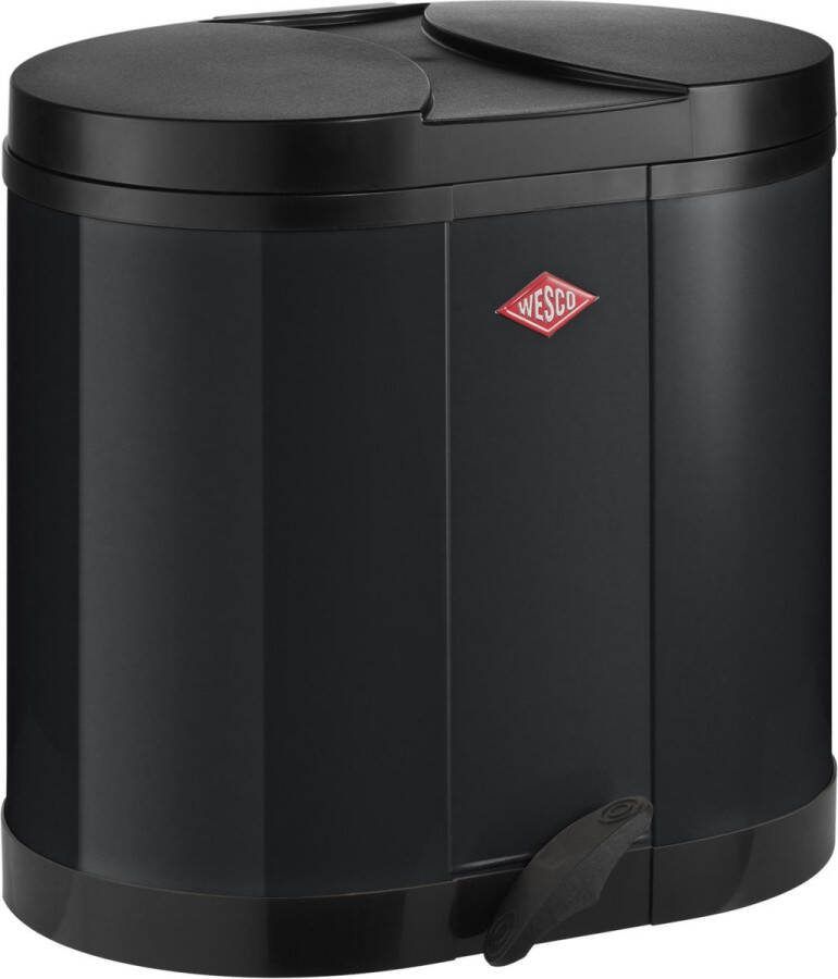 Wesco Double Bin 170 Prullenbak 2x15 l Zwart