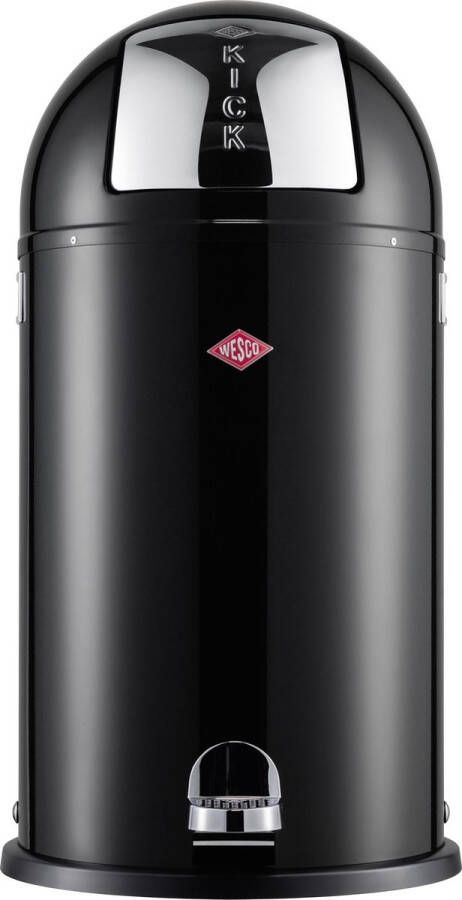 Wesco Kickboy Prullenbak 40 Liter Inhoud Met Pedaal Zwart