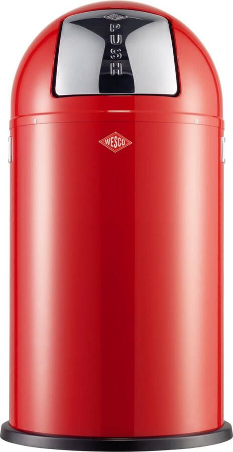 Wesco Pushboy Prullenbak 50 Liter Rood