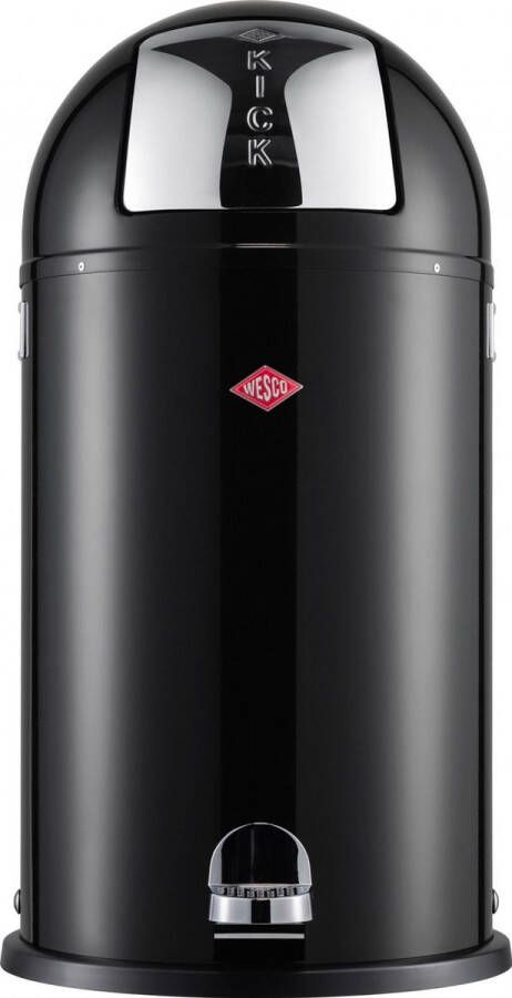 Wesco Kickboy Prullenbak 40 Liter Inhoud Met Pedaal Zwart