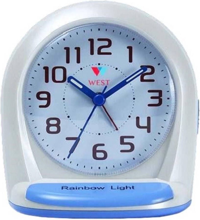 West Watches West Watch Basic Kinderwekker Alarmklok – klok kinderen analoog – backlight blauw
