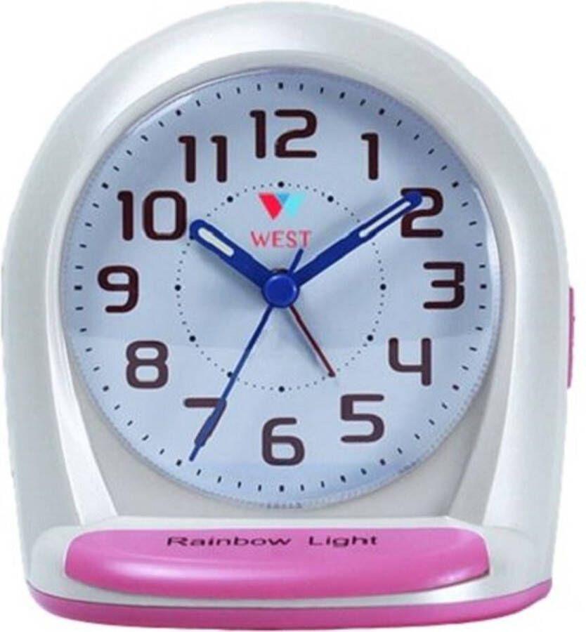West Watches West Watch Basic Kinderwekker Alarmklok – klok kinderen analoog – backlight roze