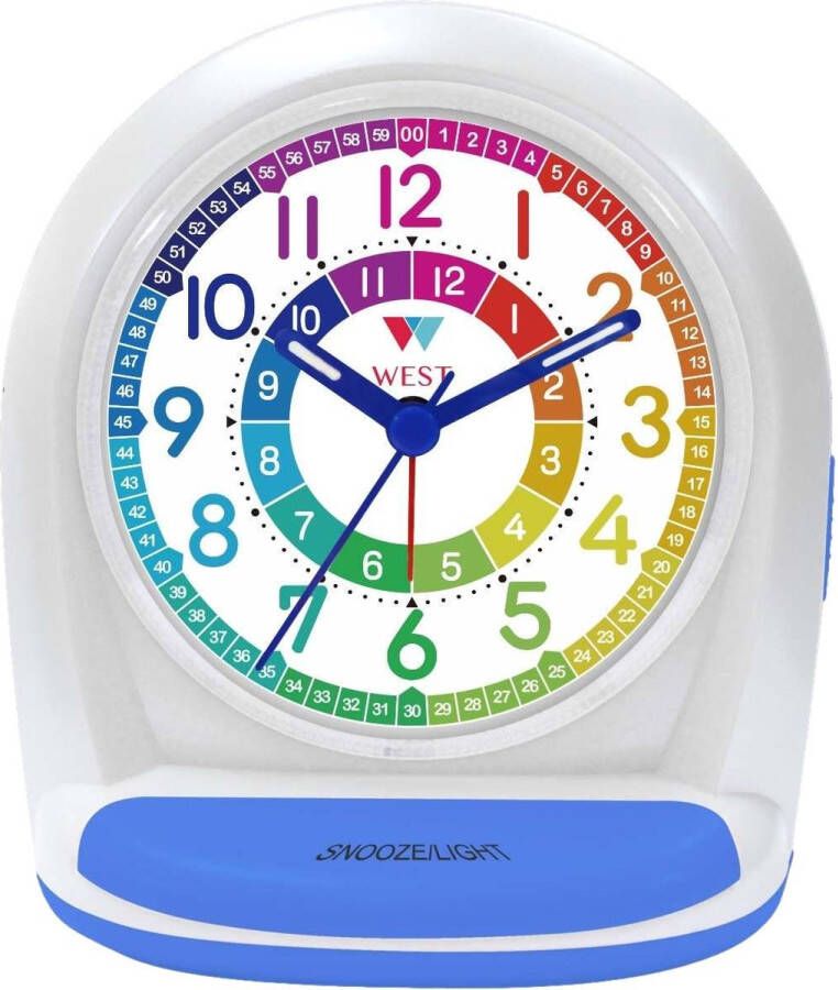 West Watches West Watch Kinderwekker Alarmklok Ik leer klok kijken – kinderen analoog blauw
