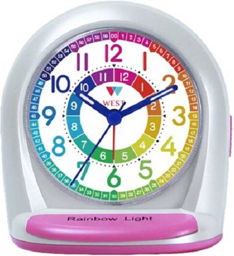 West Watches West Watch Kinderwekker Alarmklok Ik leer klok kijken – kinderen analoog roze