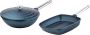 Westinghouse Pannenset Performance Series Wokpan 28cm + Grillpan 28cm Blauw Geschikt voor alle warmtebronnen inclusief inductie - Thumbnail 1