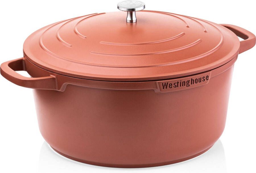 Westinghouse Performance Series Braadpan Inductie 24cm Kookpan Rood Geschikt voor alle warmtebronnen inclusief inductie en ovenbestendig