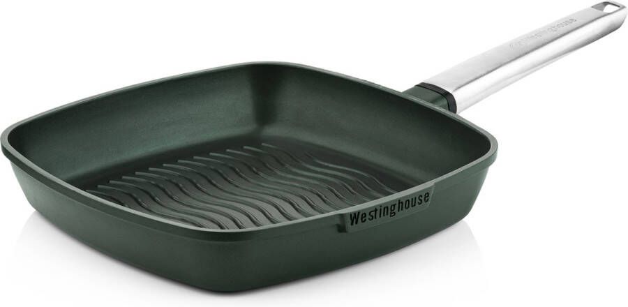 Westinghouse Grillpan Performance Gracious Green 28 x 28 cm standaard anti-aanbaklaag