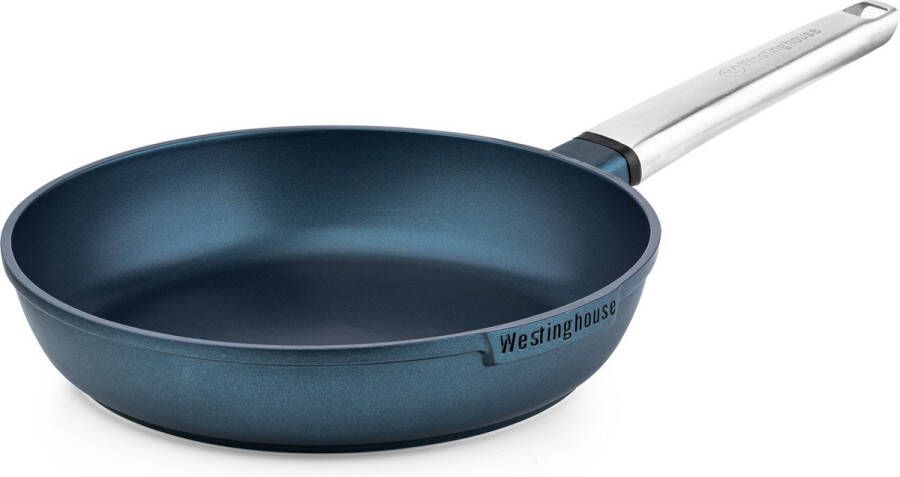 Westinghouse Performance Series Koekenpan Inductie 28cm Blauw Geschikt voor alle warmtebronnen inclusief inductie en ovenbestendig