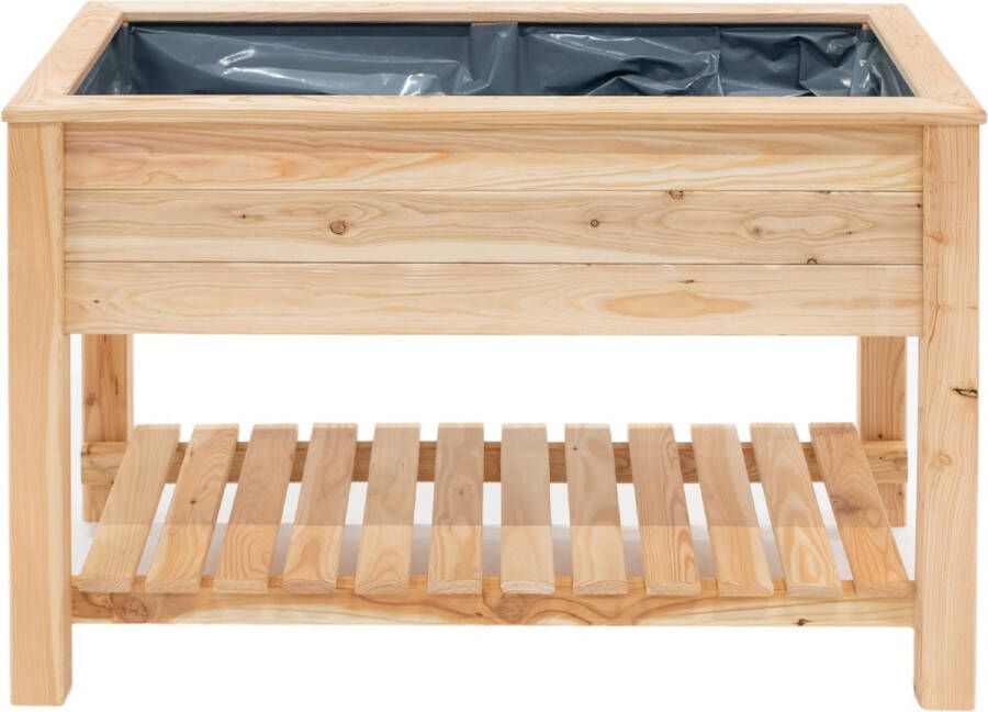 Westmann Plantenbak Larikshouten Hoge Moestuin Emily Met Plank | 120x65x75 Cm Wm102420