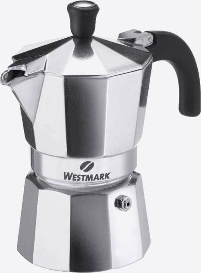 Westmark Brasilia 3-kops Italiaanse espressokan uit aluminium