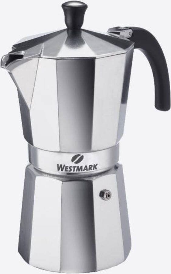 Westmark Brasilia 9-kops Italiaanse espressokan uit aluminium