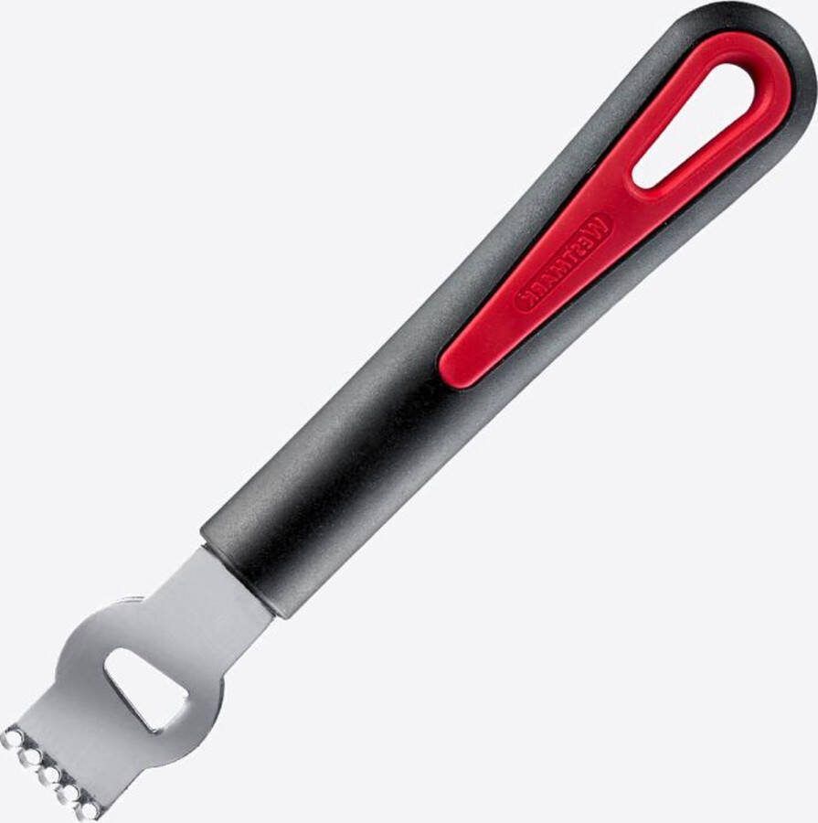 Westmark Gallant zester uit rvs en kunststof zwart en rood 16.5x2.7x2cm