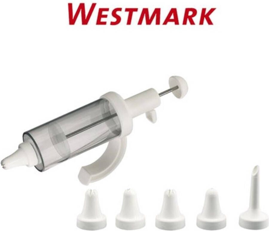 Westmark Garneerspuit 18 cl 6-delig Wit