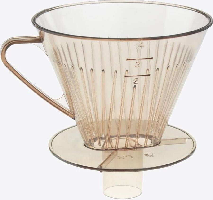 Westmark koffiefilter met trechter uit kunststof transparant 16x13.4x13.5cm
