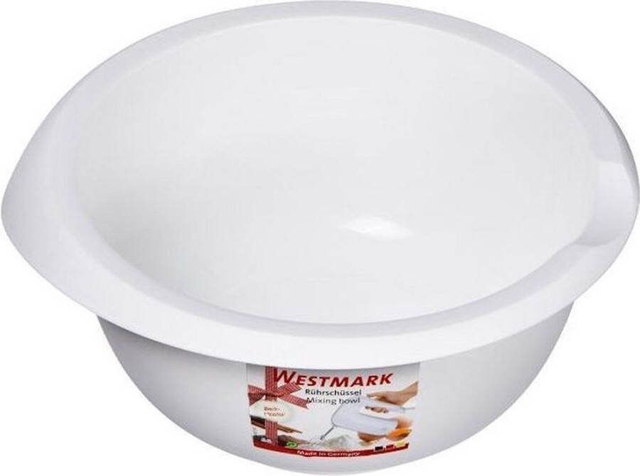Westmark mengkom met antislipbodem uit kunststof wit 3.5L