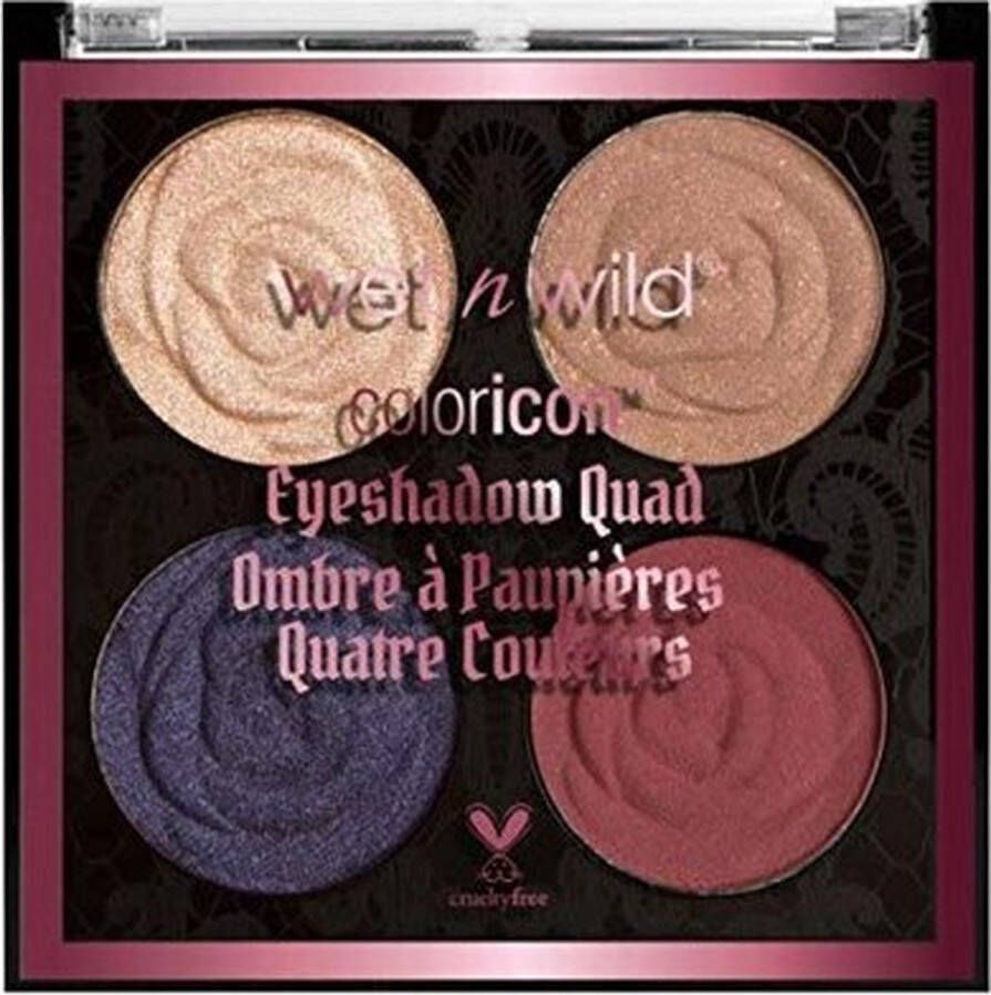 Wet N Wild Color Icon Rebel Rose Eyeshadow Quad 36868 Secret Garden Rendezvous Oogschaduw Palet 4.8 g