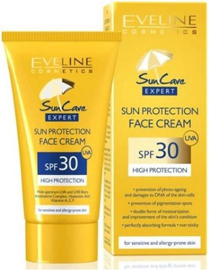 Wet N Wild Eveline Cosmetics Sun Protection Face Cream SPF30 50ml.
