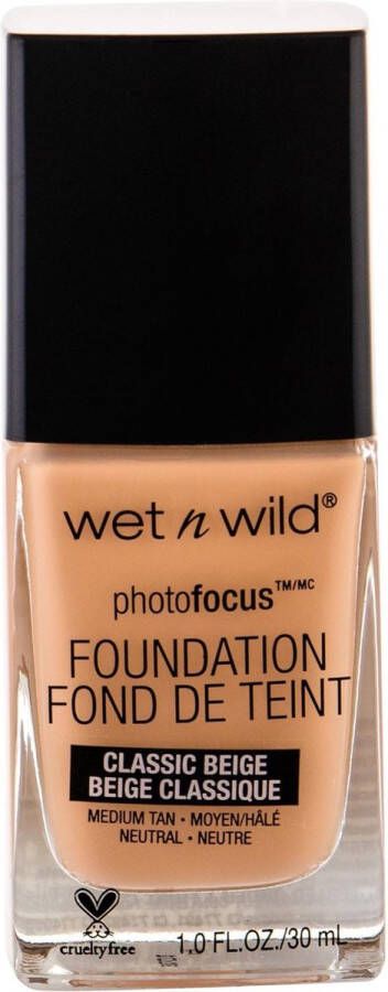 Wet N Wild Photo Focus Foundation Fond de Teint Makeup 30 ml Classic Beige