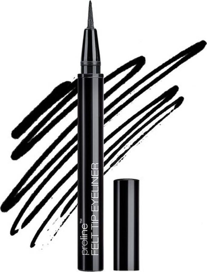 Wet N Wild Proline Felt Tip Eyeliner 875B Black Zwart 0.5 g