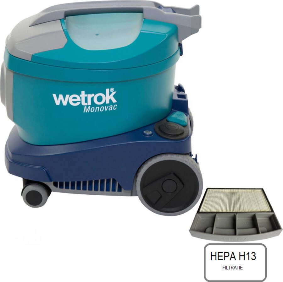 Wetrok Monovac Comfort 6 met HEPA H13 filter professionele stofzuiger