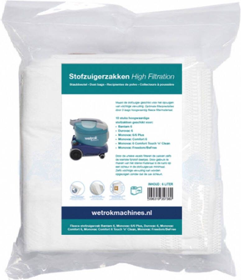 Wetrok Stofzuigerzak Fleece MV6 (P-10)