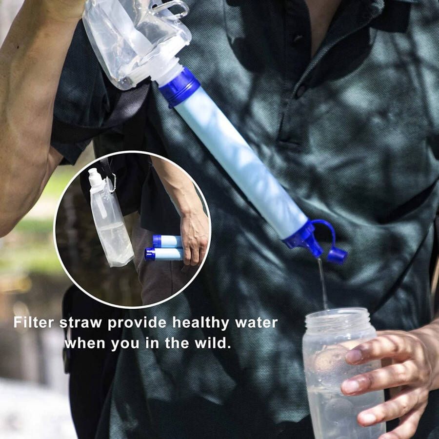 WeXplore Waterfilter Waterzuivering outdoor overlevingspakket Waterfilter voor buiten Survival