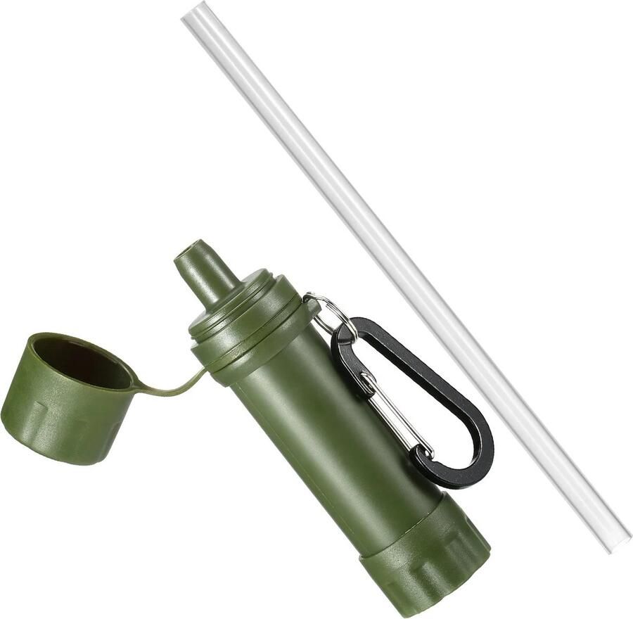 WeXplore Waterfilter survival Waterfilter outdoor Waterzuiveraar draagbare waterzuiveraar + rietje levensduur + - 1000 liter